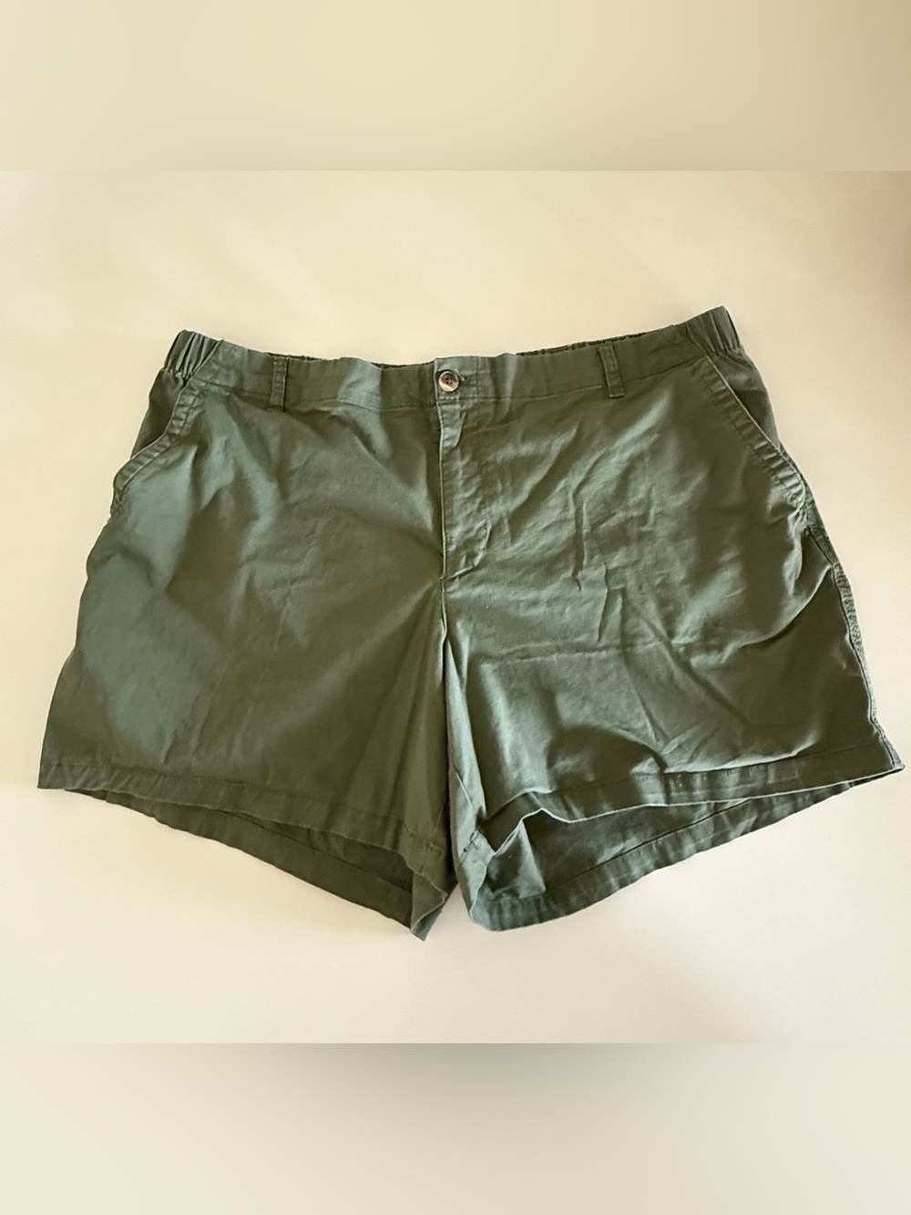 Women's Olive Green Chino Shorts